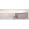 Meuble Sous-Vasque de Salle de Bain ALTERNA Zao 1 Tiroir Taupe 50x50x28cm avec Plan Vasque 120x50x9cm - 6692062-6692047