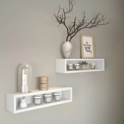 Niche Étagère à Suspendre AQUANCE H13xP15xL60cm Blanc Mat