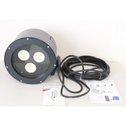 Projecteur Extérieur 3 LED COB 3000K RAGNI Irys Méga 500mA 56W Noir Sablé  - 8140996