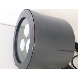 Projecteur Extérieur 3 LED COB 3000K RAGNI Irys Méga 500mA 56W Noir Sablé  - 8140996