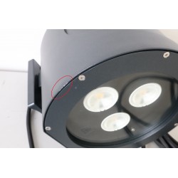 Projecteur Extérieur 3 LED COB 3000K RAGNI Irys Méga 500mA 56W Noir Sablé  - 8140996