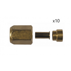 Sachet de 10 Raccords Laiton SERTO 1/4" Épaisseur 0,8mm - 416.2384.063