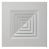 Diffuseur Plafond Carré 225x225mm GRADA EG400 4 Voies Blanc - EG400225x225 - NEUF