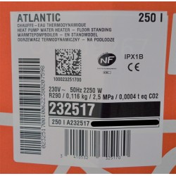 Chauffe-Eau Thermodynamique 250L ATLANTIC Egéo ACI Hybride 232517