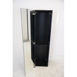 Meuble Colonne de Salle de Bain 152x40cm AQUANCE Prag 1 Porte Miroir Double Face