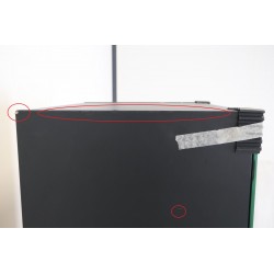 Meuble Colonne de Salle de Bain 152x40cm AQUANCE Prag 1 Porte Miroir Double