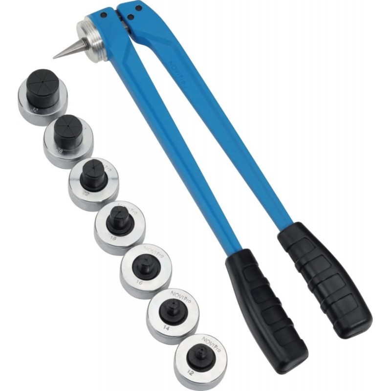 Pince à Emboîture et 7 Douilles de 12 à 32mm NOVIPRO pour Tubes Sanitaire Plomberie - 3396058 - NEUVE