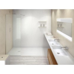 Receveur de Douche 120x90cm ACQUABELLA Slate 90 Fonte Minérale Blanc - 50017373