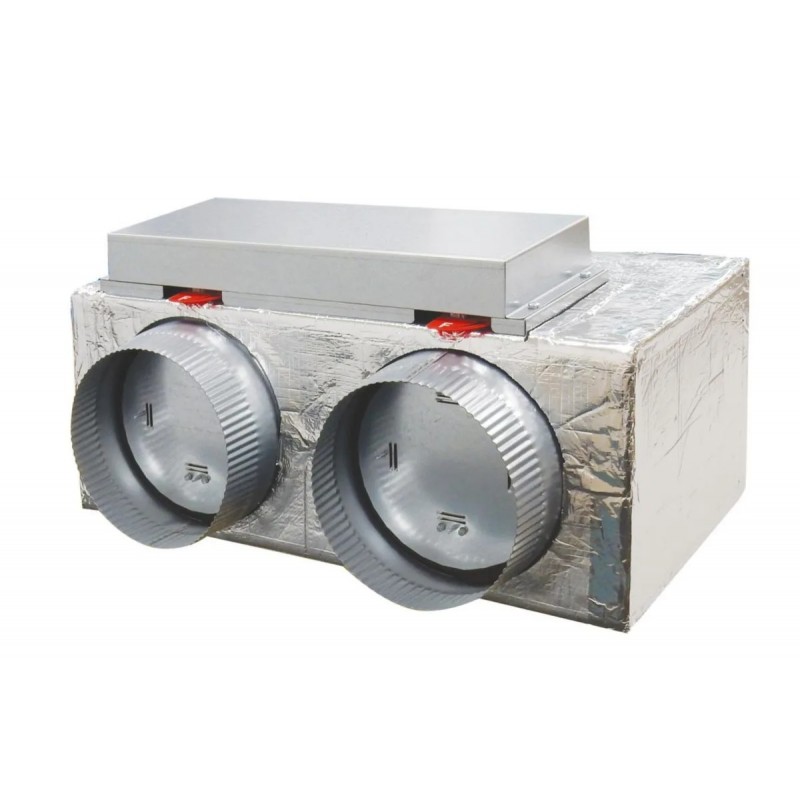 Plénum Régulation en Acier ATLANTIC Kit Zone Plus Ø160/200mm pour Piloter une Zone Supplémentaire - 875052