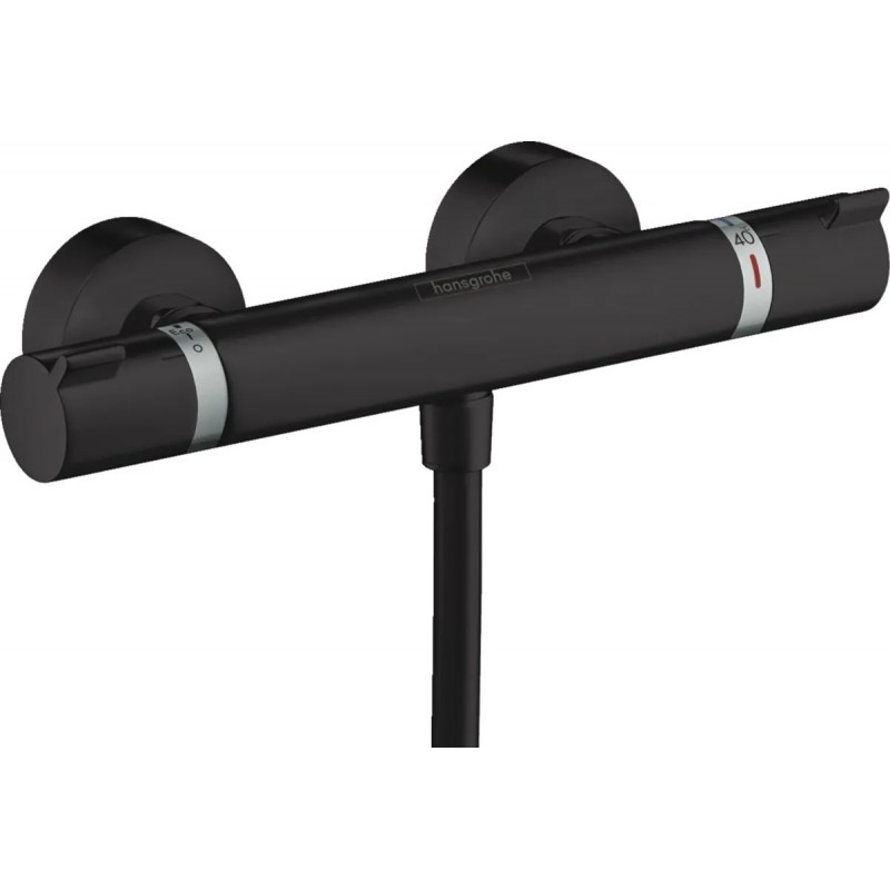 Mitigeur Thermostatique de Douche HANSGROHE Ecostat Comfort Noir Mat - 13116670