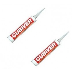 Lot de 2 Cartouches de Liant Colle 310ml LA ROCHÈRE Cubiver pour Briques de Verre - 60814