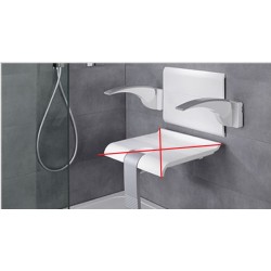 PELLET- Dossier et Accoudoirs de Douche Amovible Arsis Blanc - 047720