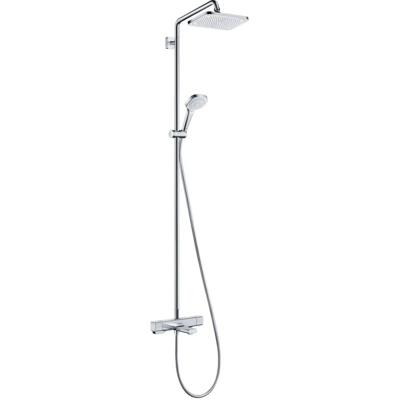 Colonne de Douche HANSGROHE Croma E 286 1 Jets avec Thermostatique Bain/Douche Ecostat E - 27687000 - NEUVE