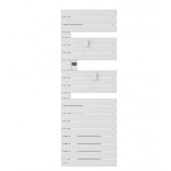 Sèche-Serviettes Électrique 750W ATLANTIC Néfertiti Connecté Asymétrique Mât à Gauche sans Soufflerie - 850036 - NEUF