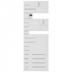 Sèche-Serviettes Électrique 600W ATLANTIC Néfertiti Connecté Asymétrique Mât à Gauche Blanc - 850611 - NEUF Déclassé