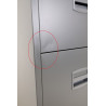Meuble Classeur Métallique 4 Tiroirs pour Dossiers Suspendus de Bureau H130xL41xP40mm