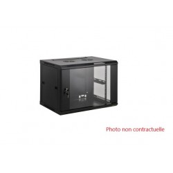 Coffret Mural Baie de Brassage 8U Acier Galvanisé 600x600 - 66060 - NEUF Déclassé