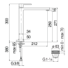 Mitigeur de Lavabo NOBILI Up Rehaussé en Laiton Chromé - UP94128/2CR - NEUF