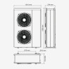 Ensemble de Pompe à Chaleur Air/Eau 15kW ARISTON Nimbus Plus M Net