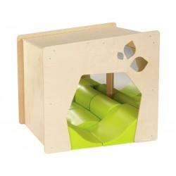 Cabane Sensorielle pour Bébé et Enfant WESCO en Bois avec Miroir