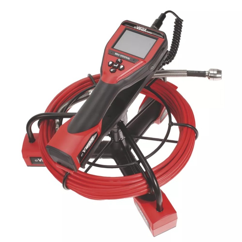 Kit d'Inspection Numérique VIRAX Mini Visioval Caméra Câble 16m et Localisateur - 294135 - NEUF