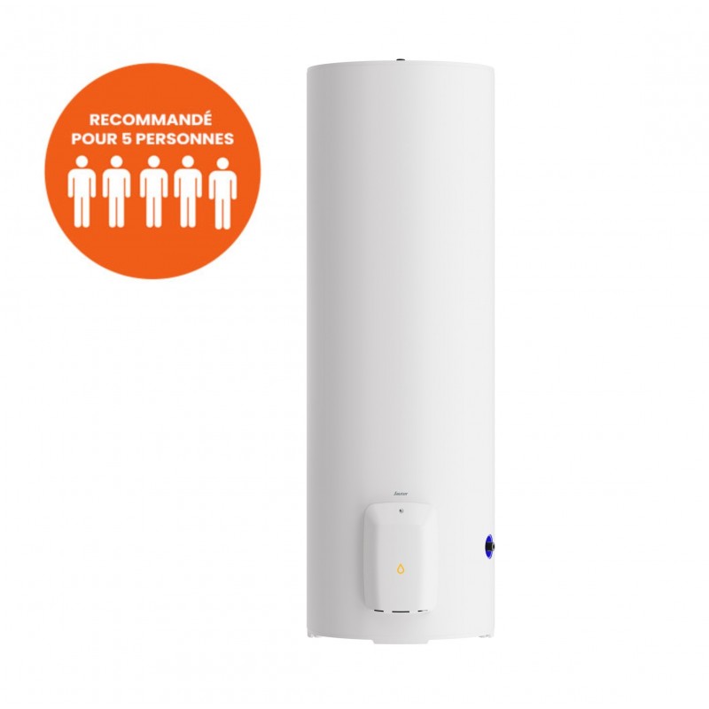 Chauffe-Eau Électrique 300L SAUTER Bajawa Stéatite Stable Vertical Monophasé ou Triphasé - 396431 - NEUF Déclassé