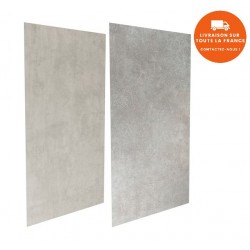 Panneau Mural JACOB DELAFON Panolux H2335xL1200mm pour Cabine de Douche Béton Gris Nuage/Gris Fer- E63000-D29