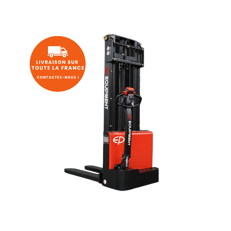 Gerbeur Élévateur Électrique Ergonomique EP EQUIPEMENT Charge 1200kg Hauteur de Levée Maximum 2,7m - EST122-A799617
