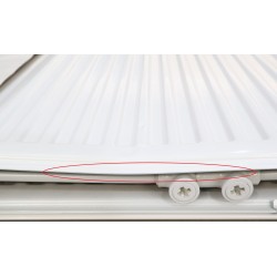 Radiateur Acier Eau Chaude 2071W H2200xL700mm HENRAD Alto Plan Type 20