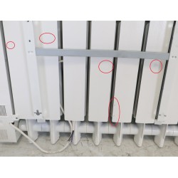 Radiateur Électrique à Inertie Fluide 1500W SAUTER Orosi Digital Horizontal Blanc