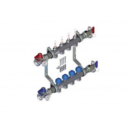 Collecteur Inox Équipé WATTS pour Planchers Chauffants et Rafraîchissants 1P HKV 12 Sorties M3/4 - 10080714 - NEUF