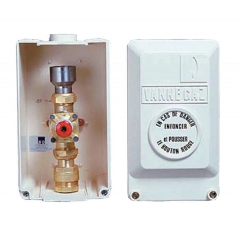 Coffret de Coupure avec Robinet Poussoir BANIDES Gaz Cuivre Ø32mm - 701546 - NEUF Déclassé