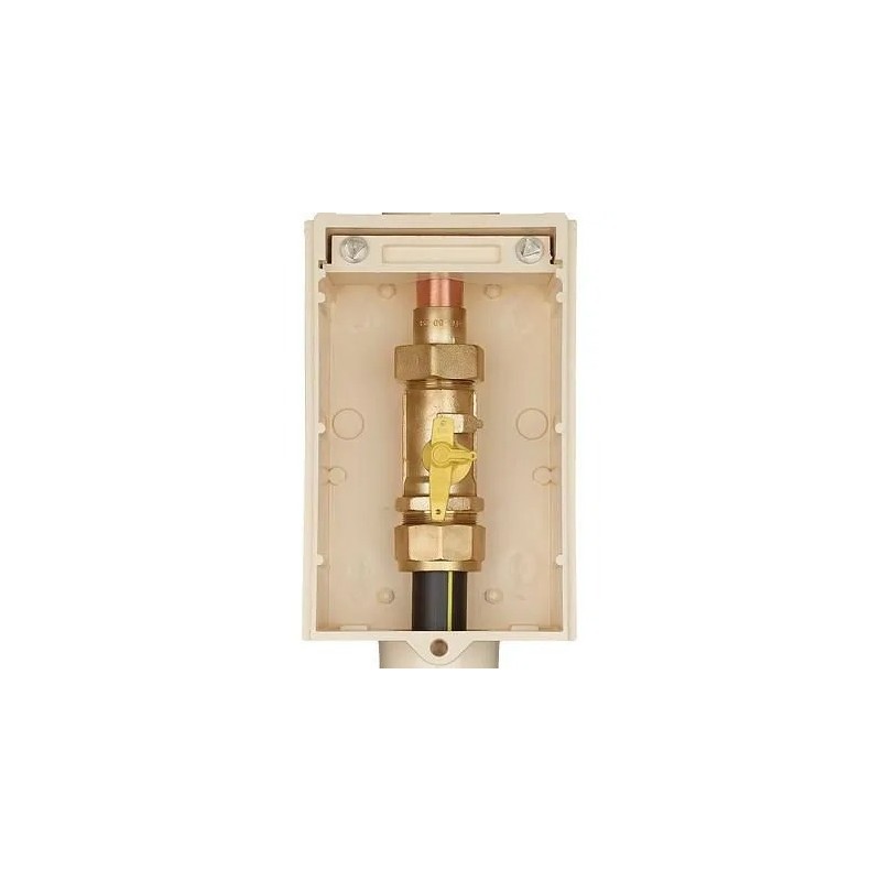 Coffret de Coupure avec Robinet S50 BANIDES Équipé PE32-CU28 Calibre Entrée 25 Robinet 1/4 Tour - 705010 - NEUF Déclassé