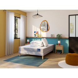 Matelas Ressorts 140x190cm 8 HEURES Futé Soutien Médium Épaisseur 21cm - MR140190 - NEUF