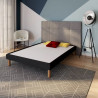 Sommier Matelassé Tapissier 140x190cm BULTEX Moelleux Sans Pieds Bois Épicéa Brut - SM140140 - NEUF