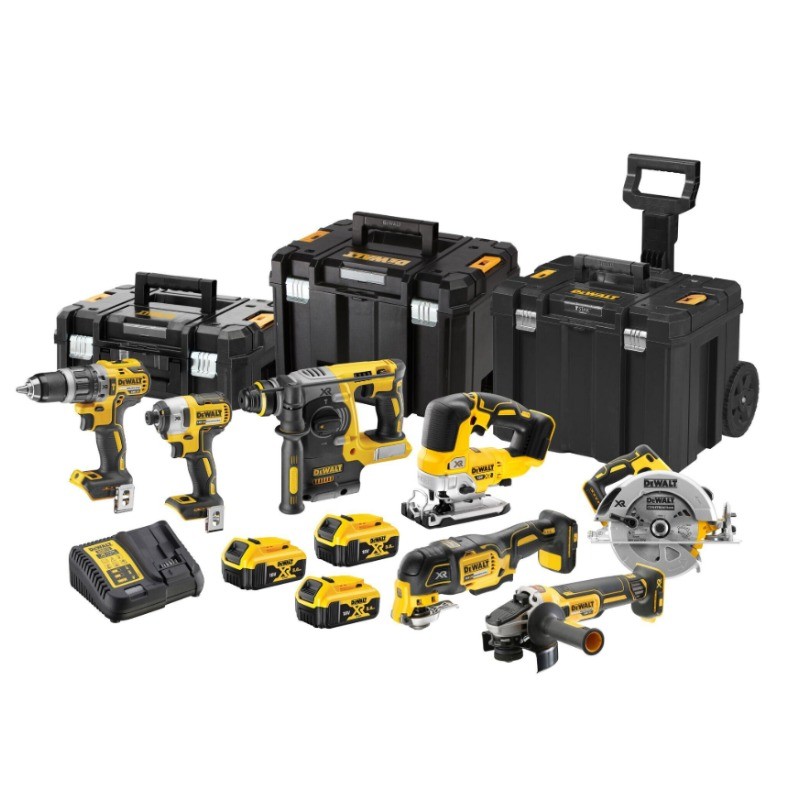 Servante Chariot Roulant 3 Malettes et 7 Outils Sans Fil DEWALT XR Brushless avec 3 Batteries 18V - DCK755P3T-QW