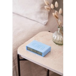 Radio Réveil Design Adrian&Jeremy Wright LEXON Flip Classic Bleu Écran LCD Rechargeable par USB-C