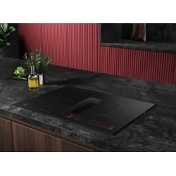 Plaque de Cuisson Vitrocéramique avec Hotte Intégrée AEG Aspirante SaphirMatt Anti-Rayures 70cm - TH74CB03FZ - NEUVE