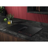 Plaque de Cuisson Vitrocéramique avec Hotte Intégrée AEG Aspirante SaphirMatt Anti-Rayures 70cm - TH74CB03FZ - NEUVE