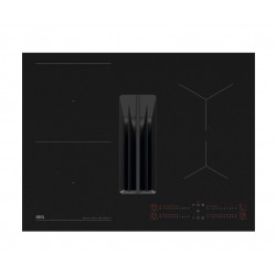 Plaque de Cuisson Vitrocéramique avec Hotte Intégrée AEG Aspirante SaphirMatt Anti-Rayures 70cm - TH74CB03FZ - NEUVE Déclassée