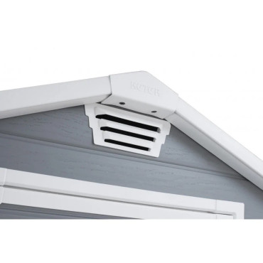 Abri de Jardin 2,3m² KETER Manor 4x6S Gris pour Rangement Extérieur
