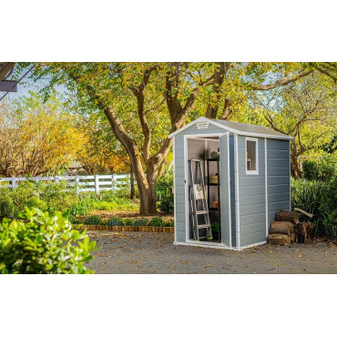 Abri de Jardin 2,3m² KETER Manor 4x6S Gris