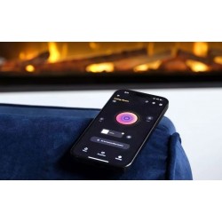 Cheminée Électrique Décorative Design 258cm DIMPLEX EVO2500 Ignite Evolve Optiflamme Connecté