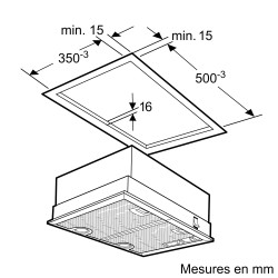 Hotte Groupe Filtrant Encastrable NEFF N 30 Aspirante Haute Performances 53cm - D5655X1 - NEUVE