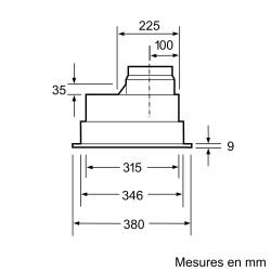 Hotte Groupe Filtrant Encastrable NEFF N 30 Aspirante Haute Performances 53cm
