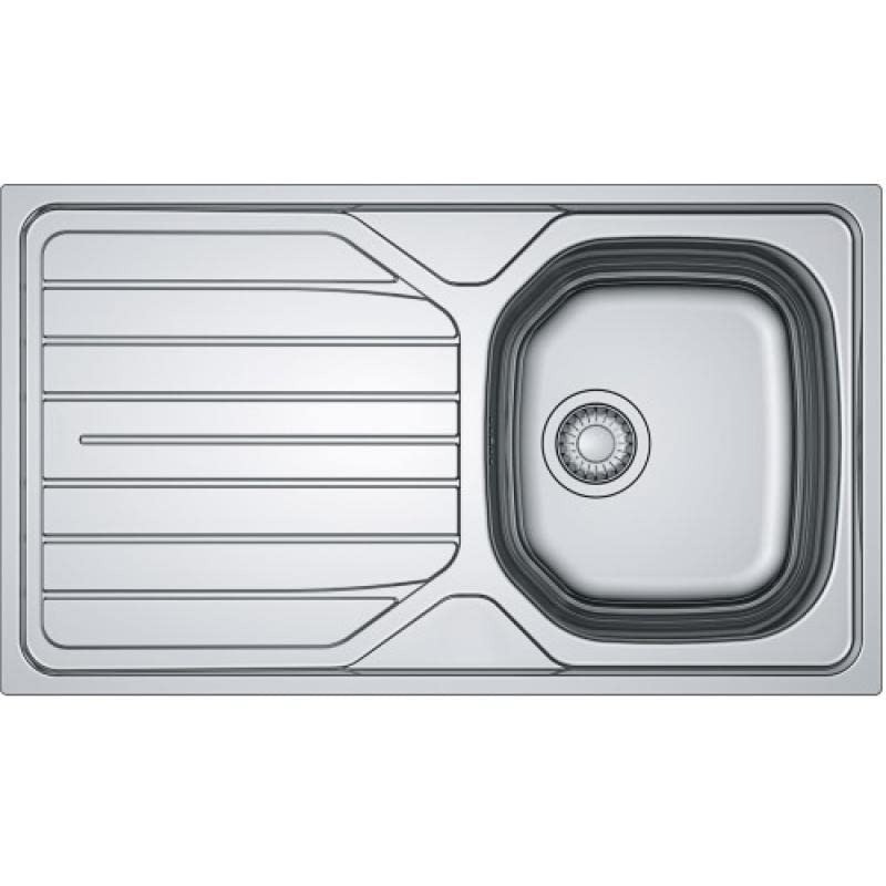 Évier de Cuisine Encastrable FRANKE Reno Lisse 860x500mm 1 Cuve et 1 Égouttoir Réversible - 871680 - NEUF