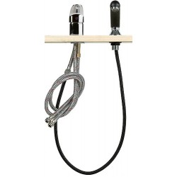 Mitigeur avec Douchette pour Bac à Shampooing de Salon de Coiffure SIBEL Chromé pour Coiffeur - 6012810