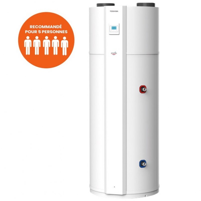 Chauffe-Eau Thermodynamique 260L TOSHIBA Estia Vertical Stable Monophasé - HWS-G2601CNMR-E
