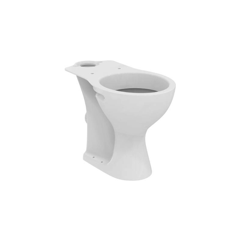 Cuvette WC Rehaussée PORCHER Ulysse en Céramique avec Bride Blanc - E883301 - NEUVE