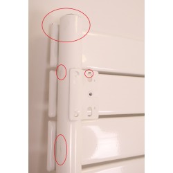 Sèche-Serviettes Électrique 2000W ATLANTIC Adelis avec Soufflerie Vertical Mural Blanc - 861918 - NEUF Déclassé